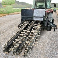 Zanjadora para Tractor Agrícola / Zanjadora de Cadena para Tractor con Enganche de 3 Puntos para Uso Agrícola