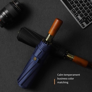 <span class=keywords><strong>Parapluie</strong></span> à ouverture automatique de style professionnel classique Lakuna avec manche en bois Cadeau de <span class=keywords><strong>gentleman</strong></span> de haute qualité Logo personnalisable - Product Image 3