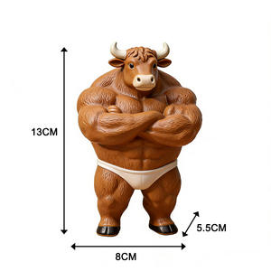 कस्टम राल आकृति मांसपेशी राल पशु मूर्तिकला सुंदर लाक्षणिक नवीनता के लिए रचनात्मक घर सजावट - Product Image 6