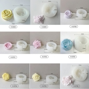 Hoa Mẫu Đơn Mây Bắc Âu Mới Hoa Sen Hoa Silicone nến Khuôn Hoa - Product Image 3