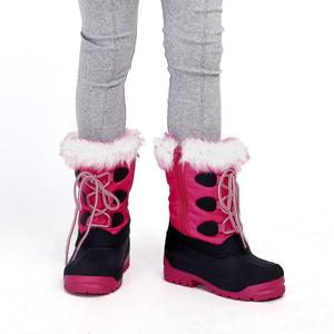 Bottes de neige en fourrure rose pour enfant, chaussures imperméables, de haute qualité, originales, vente en gros - Product Image 5