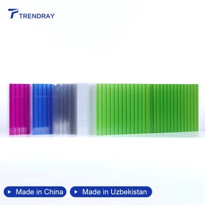 <span class=keywords><strong>Plaque</strong></span> de connexion rectangulaire à sept parois de haute qualité <span class=keywords><strong>30mm</strong></span> 40mm 50mm pour toiture de serre en <span class=keywords><strong>polycarbonate</strong></span>, <span class=keywords><strong>plaque</strong></span> alvéolaire PC pour éclairage solaire - Product Image 1