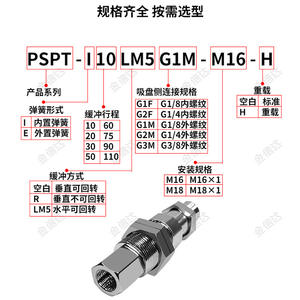 PSPT-I10/20/30/50-G2M-M18 Brazo Robótico con Ventosa de Vacío, Soporte de Conexión para Amortiguador de Hardware, con Motor PLC Central - Product Image 2