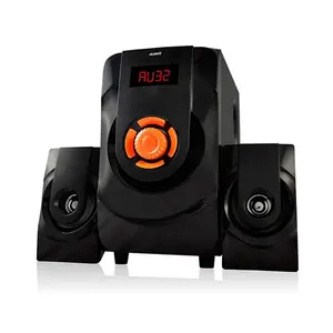 Karaoke Music With Bluetooth Remote Control USB SD FM Home Theatre Sound System 2.1 Multimedia Speaker