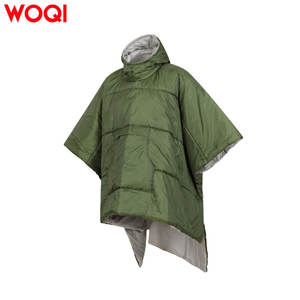 Woqi Sac de couchage poncho portable pour adulte, style enveloppe, en polyester respirant et léger, vert militaire, pour voyage et randonnée - Product Image 4