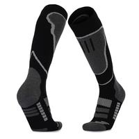 Logo personnalisé de haute qualité pour le camping en plein air l'alpinisme neige chaussettes de ski en laine mérinos chaussettes de ski en laine