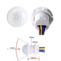 Détecteur de mouvement infrarouge PIR pour installation encastrée, module de capteur de mouvement pour le contrôle de l'éclairage LED