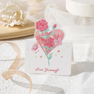 Venta caliente <span class=keywords><strong>Feliz</strong></span> Día de San Valentín Día DE LA MADRE Flor Regalo de felicitación Tarjeta de mensaje - Product Image 3