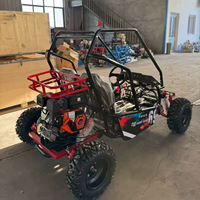 Go Kart de Alto Rendimiento con Motor de Gasolina de 212cc y Neumáticos de 10 Pulgadas, con Motor Potente y Configuración Mejorada para Diversión de Carreras para 2 Personas