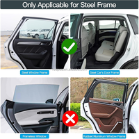 Pare-soleil magnétique puissant pour voiture, rideau occultant pour vitre latérale, pare-soleil pliable anti-UV, pare-soleil pour fenêtre de voiture, logo personnalisé