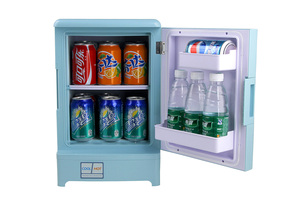 Nouvelle Gamme Avantage <span class=keywords><strong>Prix</strong></span> 12V 220V AC DC Mini <span class=keywords><strong>Frigo</strong></span> Refroidisseur Portable pour Chambre à Coucher Soins de la Peau Réfrigérateur de Voiture - Product Image 6