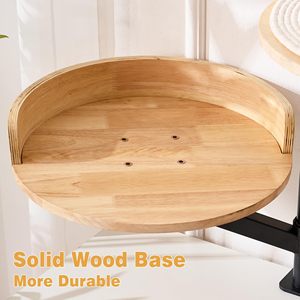 JQ Indoor Katzen-Schreibtischbett 15,75 Zoll Modernes Katzenbett mit Matte 360 °   Drehbar und höhenverstellbar für Schreibtische, Bürotische und Gaming-Tische - Product Image 6