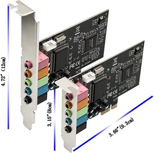 <span class=keywords><strong>Carte</strong></span> <span class=keywords><strong>son</strong></span> <span class=keywords><strong>interne</strong></span> PCIe 5.1 avec ports audio et microphone 3,5 mm - Product Image 1