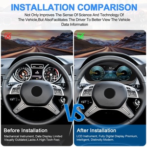 Navihua LCD Dashboard Gauge Car <b>Meter</b> Digital Instrument Virtual Cockpit Digital Cluster <b>Auto</b> Speedometer for Benz ML GL GLE GLS - Product Image 4
