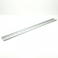 Boîtier de distribution en aluminium IP65 pour rail DIN avec surface thermolaquée, dimensions externes 44,5 cm, pour boîtiers électroniques et d'instruments