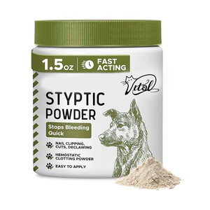 ผง <span class=keywords><strong>styptic</strong></span> 1.5ออนซ์สำหรับสุนัขและแมวครีมลดเลือดออกได้อย่างรวดเร็วเล็บมีรอยตัดเล็กสูตรการแข็งตัวของเลือดสำหรับการดูแลสัตว์เลี้ยง - Product Image 5