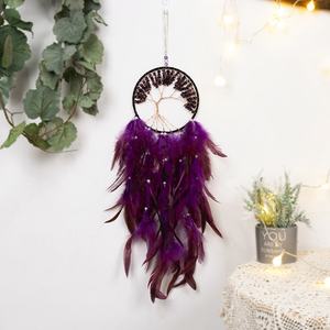 Nouvelles breloques <span class=keywords><strong>attrape</strong></span>-rêves <span class=keywords><strong>DIY</strong></span> écologiques en forme d'<span class=keywords><strong>arbre</strong></span> <span class=keywords><strong>de</strong></span> <span class=keywords><strong>vie</strong></span> pour la vente en gros et le commerce international - Product Image 6