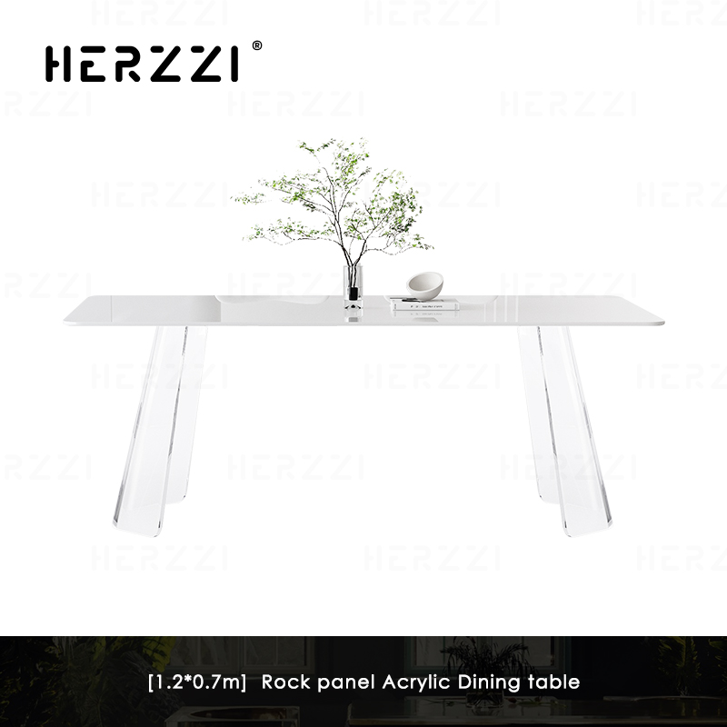 [1,2*0,7 m] Panel de roca Mesa de comedor de acrílico