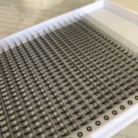 Extensions de cils en gros, 20 rangées, plateaux XXL, 480 bouquets préfabriqués, 6D 7D 8D 9D 10D, tige courte 0.05mm, courbure D