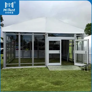 Venda quente 6x6m Small Showroom Meeting Event Tent Waterproof Windproof Indoor Exhibition Tendas Barraca Comercial para Aluguel