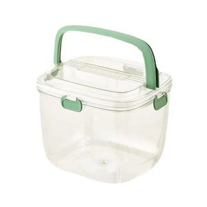 Transparent Ice Bucket <b>Plastic</b> Beer <b>Big</b> Bucket Beverage <b>Tubs</b> Portable Large Capacity Storage Bucket With Hiding Handle and Cover - Product Image 1