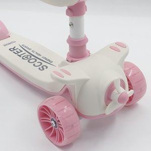 สกู๊ตเตอร์แบบถีบ2-in-1ล้อไฟ LED และแฮนด์จับปรับความสูงได้3ระดับสำหรับเด็กวัยหัดเดิน - Product Image 5