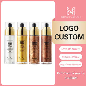 โลโก้เครื่องสำอาง MLM แบบกำหนดเอง ผลิตภัณฑ์แต่งหน้าสำหรับผิวกายและใบหน้า กลิ่นหอม ฉ่ำวาว กลิตเตอร์ น้ำมันบำรุงผิวประกายวิ้งค์ กันน้ำ ไฮไลท์เตอร์ น้ำมันบำรุงผิวกาย - Product Image 2