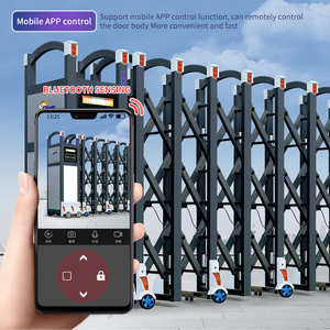 Bán Buôn Tự Động Điều Khiển Từ Xa Trượt Điện Hàng Rào Cổng Hợp Kim Nhôm Có Thể Thu Vào Cửa Quay Điện Có Thể Thu Vào Cổng - Product Image 5