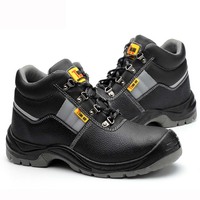Bottes de sécurité décontractées unisexes en cuir véritable respirant, chaussures à embout personnalisé, application en usine de construction, antidérapantes, été