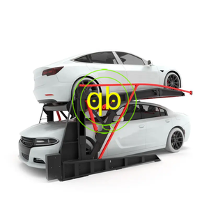 Poteau vertical du <span class=keywords><strong>garage</strong></span> 2 de maison de plafond bas inclinant la capacité de charge du stationnement 4000kg de voiture de 2 niveaux - Product Image 1