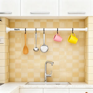 <span class=keywords><strong>Tringle</strong></span> à rideau télescopique robuste <span class=keywords><strong>sans</strong></span> outils perceuse nécessaire prix usine pour salle de bain douche <span class=keywords><strong>baie</strong></span> fenêtre haute rideau pôle accessoire - Product Image 5