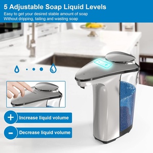 Xà phòng tự động dispenser, <span class=keywords><strong>touchless</strong></span> món ăn xà phòng Dispenser 17Oz/500ml, chất lỏng tay xà phòng Dispenser cho phòng tắm nhà bếp - Product Image 4