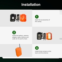 Module LoRa V4 ESP32-S3+SX1262, batterie 3000 mAh avec boîtier, 28 dBm, prend en charge le GPS solaire, compatible avec Meshtastic et LoRaWAN