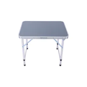 Manufacturer can customize wholesale folding table outdoor stall small table portable metal camping field table and chairs