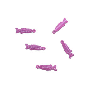 Grosir kustom 3D ikan bentuk warna-warni seng logam campuran dicuci DIY jimat liontin label pakaian untuk tas garmen sepatu Dekorasi - Product Image 5