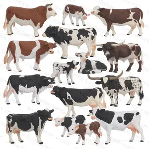 montessori educational toy dairy cow plastic figurines play house farm toy dairy milk products marketing promo gift idea