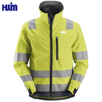 Vêtements de travail personnalisés Vêtements de sécurité réfléchissants à haute visibilité, logo de travail Vestes chaudes Manteaux coupe-vent imperméables à manches régulières