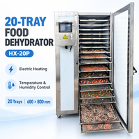 Déshydrateur alimentaire commercial à 20 plateaux, machine électrique à air chaud pour sécher les aliments avec contrôle de la température et de l'humidité