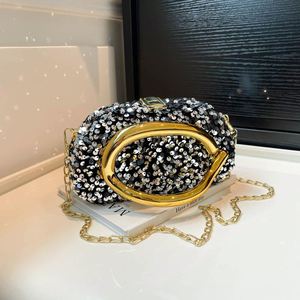 Fashionable Lady's Style Evening Handbag. With Chain Decoration. Made of <b>Sequin</b> <b>Material</b>.6294 - Product Image 5