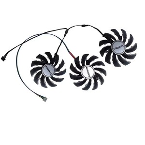 GA81S2U, ventilador para tarjetas GPU, enfriador de tarjetas de vídeo VGA, 3 unidades/juego, 75MM, para <span class=keywords><strong>GIGABYTE</strong></span> RX 6750 6600 XT <span class=keywords><strong>6600xt</strong></span> GRE EAGLE 10g - Product Image 2