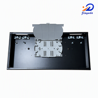 Caja de Terminación de Fibra Óptica de 12 Puertos para Montaje en Pared, Vacía, SC Simplex LC Duplex, Panel de Conexión, Acero Laminado en Frío de 0.8mm, 430x200x44mm