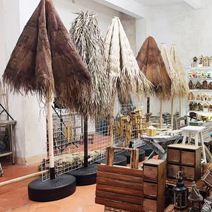 Sombrilla de playa natural para exteriores, venta al por mayor, fabricación de fábrica, sombrilla de hierba de ocio, sombrilla de seis huesos de 2,5 metros - Product Image 6