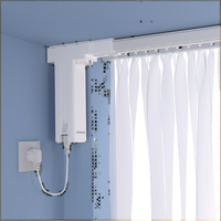 Pour HomeKit, SmartThings, Google Home APP et commande vocale Siri, rideau coulissant électronique en métal pour salle à manger, usage domestique