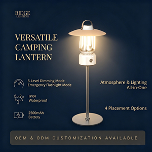 <span class=keywords><strong>Linterna</strong></span> LED Portátil Mini Retro para Camping, Recargable, Impermeable IPX4, Luz de Ambiente para Tiendas de Campaña, para Exteriores y Regalos - Product Image 1