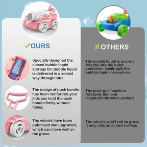 Automatic Bubble Machine Tank Bubble Blower Maker Bubble <strong>Lawn</strong> <strong>Mower</strong> Toddler <strong>Toys</strong> for Kids Summer Outdoor Push Backyard <strong>Toys</strong> - Product Image 3