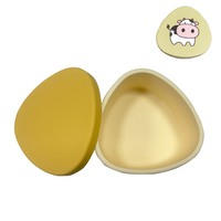 Boîte à bento Triangle mignonne en silicone de qualité alimentaire Refine Factory-Conteneur à lunch réutilisable étanche et chauffant
