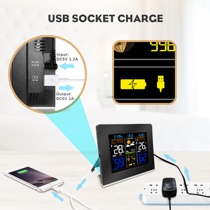 Meilleure station météo numérique de table pour la maison, baromètre, hygromètre, prévisions automatiques, station météo sans fil - Product Image 4