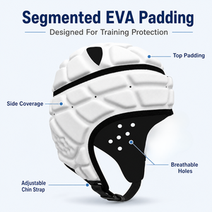 YOUNGSON Venta al por mayor Gorra de rugby personalizada, Casco suave para fútbol americano 7v7 con protección de bandera, Protector de cabeza acolchado de EVA, Protector de cabeza acolchado de EVA con diseño de panal para fútbol americano y esquí - Product Image 1