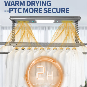 Electric Ceiling Mount Automated Laundry Rack <b>Smart</b> Houseware Clothes Drying Rack Foldable Clothes Laundry Hangers - Product Image 4