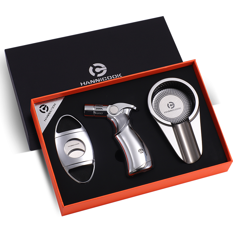 High-End Aansteker Cutter Asbak Gift Set Beste Voor Hem Kleine Moq